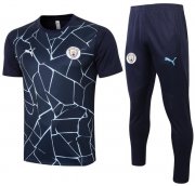 2020-21 Manchester City Navy Short Sleeve Training Kits