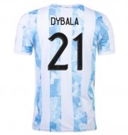 2021 Argentina Home Soccer Jersey Shirt PAULO DYBALA #21