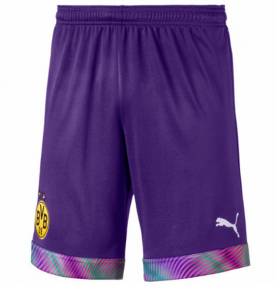 2019-20 Borussia Dortmund Purple Goalkeeper Soccer Shorts