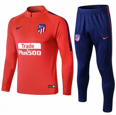2018-19 Atletico Madrid Orange Sweat Shirt Training Kits