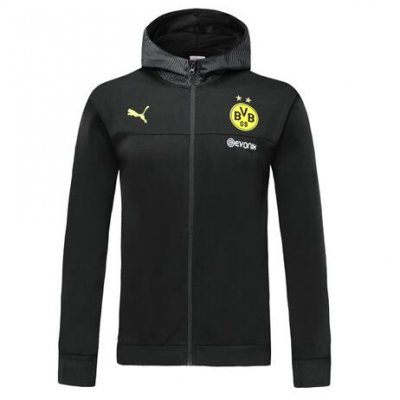 2019-20 Borussia Dortmund Black Hoodie Jacket