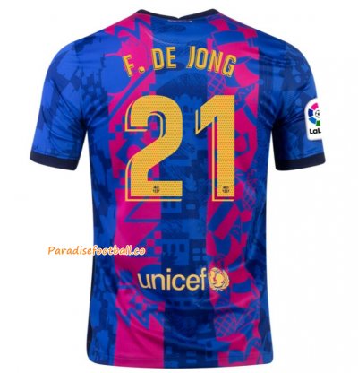2021-22 Barcelona Third Away Soccer Jersey Shirt with FRENKIE DE JONG 21 printing