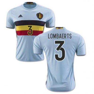 2016 Belgium Lombaerts 3 Away Soccer Jersey