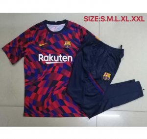 2020-21 Marseille Blue Red Short Sleeve Training Sets