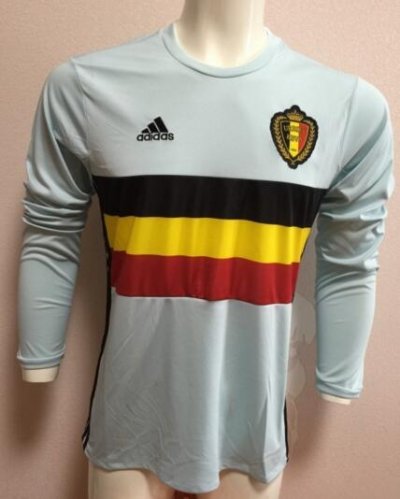 2016 Euro Belgium LS Away Soccer Jersey