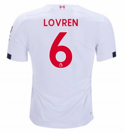 2019-20 Liverpool Away Soccer Jersey Shirt Dejan Lovren #6