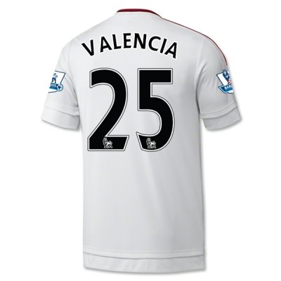 2015-16 Manchester United VALENCIA #25 Away Soccer Jersey