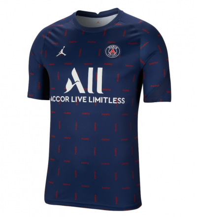 2021-22 PSG x Jordan Navy Training Shirt