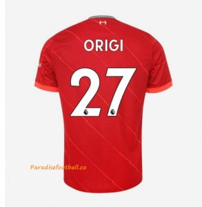 2021-22 Liverpool Home Soccer Jersey Shirt with ORIGI 27 printing