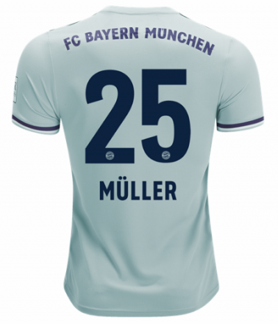 2018-19 Bayern Munich Away Soccer Jersey Shirt Thomas Muller #25