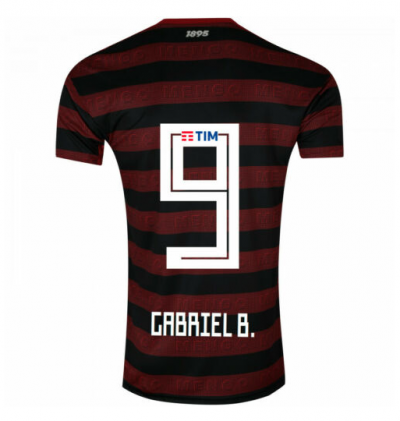 2019-20 FC Flamengo Home Soccer Jersey Shirt 9 Gabriel B.