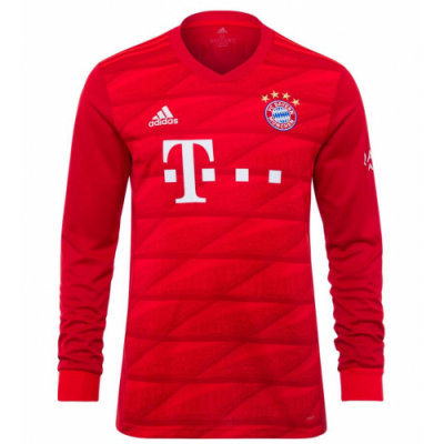 2019-20 Bayern Munich Long Sleeve Home Soccer Jersey Shirt