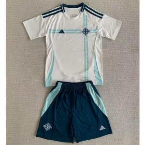 2024 Euro Cup Northern Ireland Kids Away Soccer Kits Shirt with Shorts