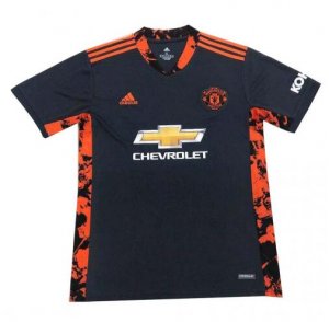 2020-21 Manchester United Goalkeeper Black Soccer Jersey Shirt