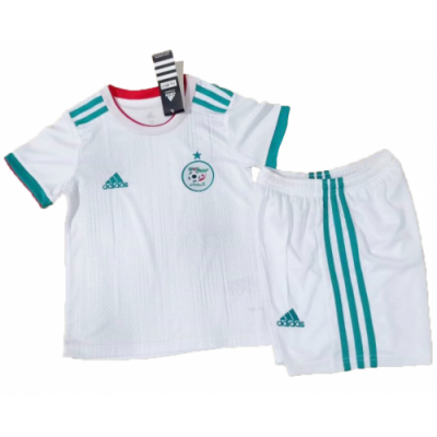 Kids Algeria 2019 Africa Cup Home Soccer Shirt With Shorts