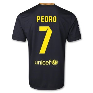 13-14 Barcelona #7 PEDRO Away Black Soccer Jersey Shirt 13-14 Barcelona #7 PEDRO Away Black Soccer Jersey Shirt