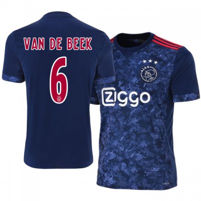 2017-18 Ajax #6 Donny van de Beek Away Soccer Jersey