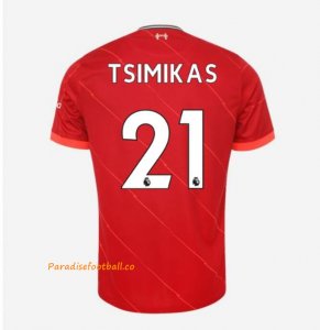 2021-22 Liverpool Home Soccer Jersey Shirt with TSIMIKAS 21 printing