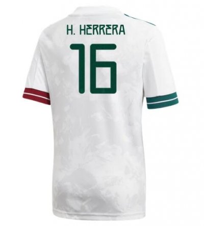 2020 Mexico Away Soccer Jersey Shirt #16 Hector Herrera