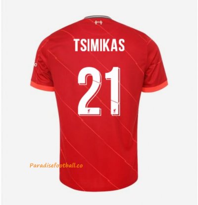 2021-22 Liverpool Cup Home Soccer Jersey Shirt with TSIMIKAS 21 printing