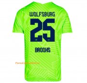 2021-22 Wolfsburg Home Soccer Jersey Shirt with Brooks 25 printing