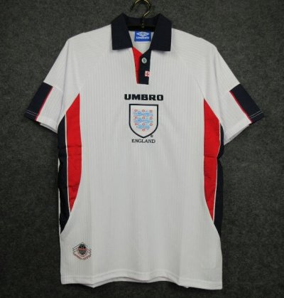 1998 England Retro Away Soccer Jersey Shirt