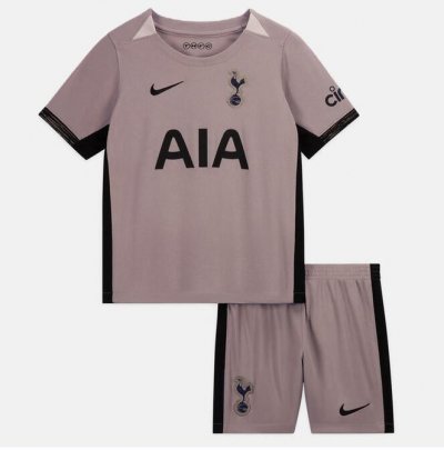 2023-24 Tottenham Hotspur Kids Third Away Soccer Kits Shirt With Shorts