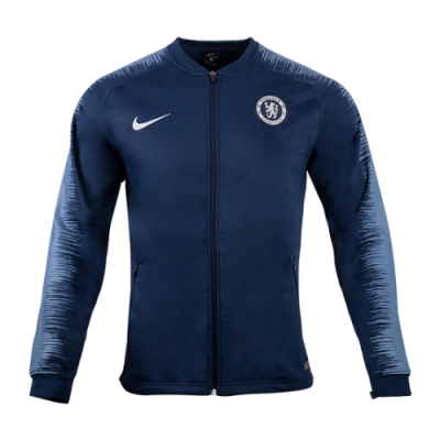 18-19 Chelsea Navy&Gray V-Neck Training Jacket
