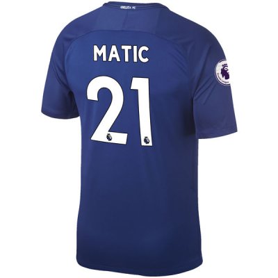 2017-18 Chelsea Matic #21 Home Soccer Jersey