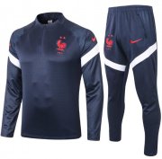 2020-21 France Navy Training Kits Sweat Shirt and Pants