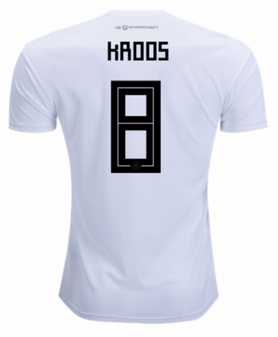 Toni Kroos #8 2018 World Cup Germany Home Soccer Jersey Shirt