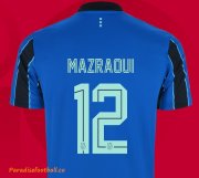 2021-22 Ajax Away Soccer Jersey Shirt with Mazraoui 12 printing