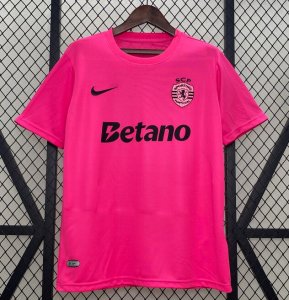 2024-25 Sporting Lisbon Pink October Soccer Jersey shirt