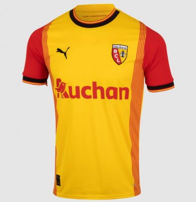 2023-24 Racing Club de Lens Home Soccer Jersey Shirt