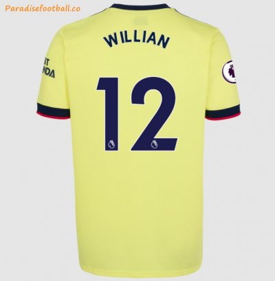 2021-22 Arsenal Away Soccer Jersey Shirt with Willian Borges da Silva 12 printing