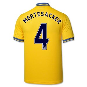 13-14 Arsenal #4 Mertesacker Away Yellow Jersey Shirt 13-14 Arsenal #4 Mertesacker Away Yellow Jersey Shirt