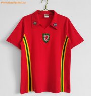 1976-79 Wales Retro Home Red Soccer Jersey Shirt