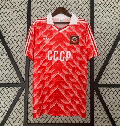 1987-88 Soviet Union CCCP Home Retro Soccer Jersey Shirt