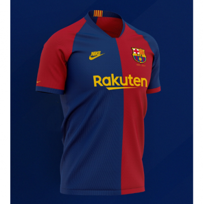 120 Anniversary Barcelona Home Soccer Jersey Shirt