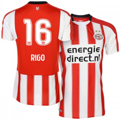 2017-18 PSV Eindhoven #16 Dante Rigo Home Soccer Jersey