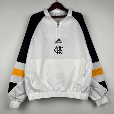 2023-24 Flamengo White Windbreaker Top