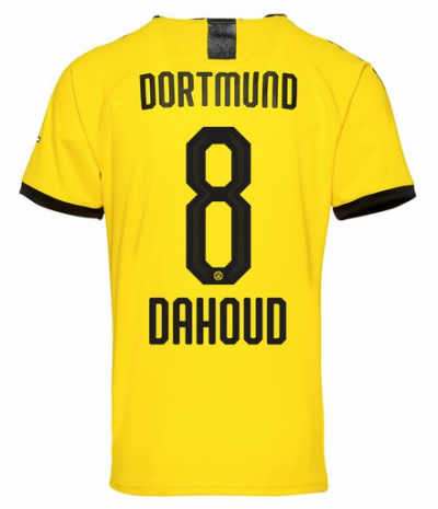 2019-20 Borussia Dortmund Home Soccer Jersey Shirt Dahoud 8