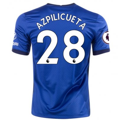 2020-21 Chelsea Home Soccer Jersey Shirt CESAR AZPILICUETA #28