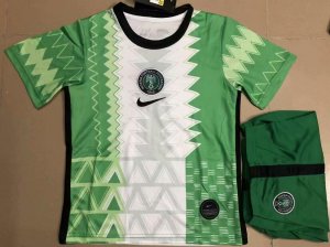 Kids Nigeria 2020 Home Soccer Shirt With Shorts