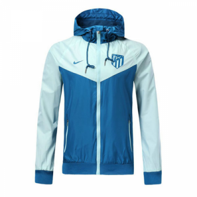 18-19 Atletico Madrid Blue&Gray Woven Windrunner