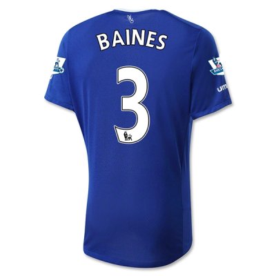 2015-16 Everton BAINES #3 Home Soccer Jersey