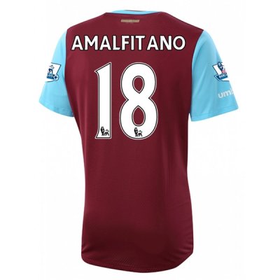 2015-16 West Ham AMALFITANO 18 Home Soccer Jersey