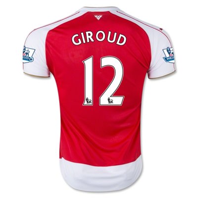 2015-16 Arsenal GIROUD 12 Home Soccer Jersey