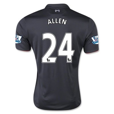 2015-16 Liverpool ALLEN #24 Third Soccer Jersey