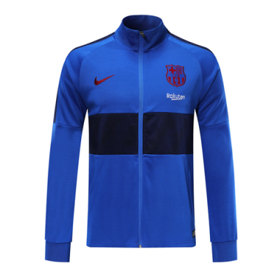 2019-20 Barcelona Blue High Neck Collar Training Jacket